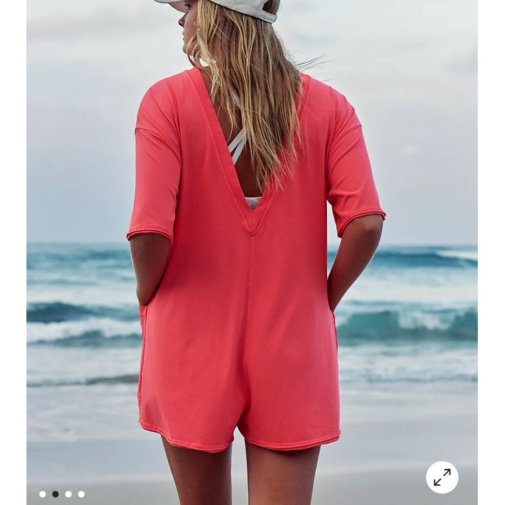 Free People Hot Shot Tee Romper